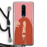 Woke up like this: OnePlus 7 Pro Transparant Hoesje met koord