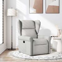 Fauteuil verstelbaar stof wolk grijs