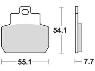 TRW Brake pad mcb 782 organic standard