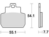 TRW Brake pad mcb 782 srm sintered metal