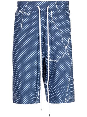 Destin short à pois - Bleu