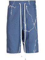 Destin short à pois - Bleu