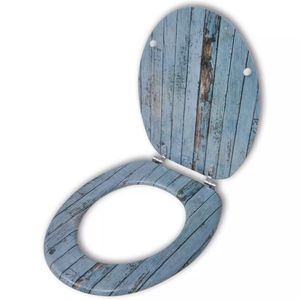 VidaXL Toiletbril met mdf houten ontwerp