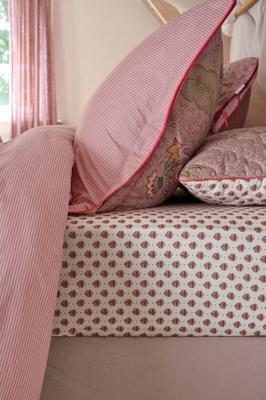 Pip Studio Pip Studio Hoeslaken Jaipur Flower Licht roze 100x200 cm