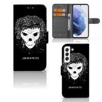 Telefoonhoesje met Naam Samsung Galaxy S22 Skull Hair - thumbnail