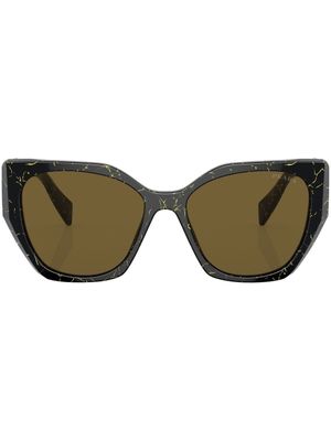 Prada Eyewear lunettes de soleil à monture papillon - Noir