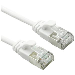 ROLINE F/UTP DataCenter Patchkabel Cat.6A (Class EA), LSOH, extra dun, wit, 0,3 m