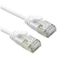 ROLINE F/UTP DataCenter Patchkabel Cat.6A (Class EA), LSOH, extra dun, wit, 0,3 m - thumbnail