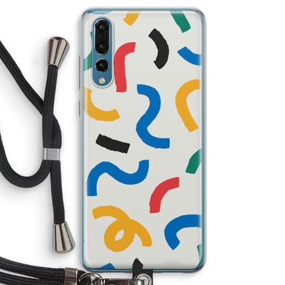 Illustratieve pop 2: Huawei P20 Pro Transparant Hoesje met koord