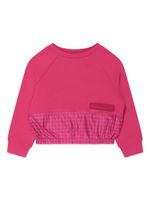 Emporio Armani Kids manteau à motif pied-de-poule - Rose - thumbnail