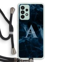 Midnight Marble: Samsung Galaxy A52s 5G Transparant Hoesje met koord
