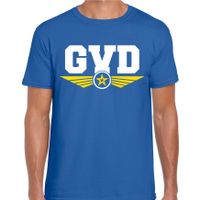 GVD fout tekst t-shirt blauw voor heren