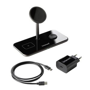 Intenso MB13 black 3in1 7410810 Inductie lader Uitgangen Qi-standaard Zwart