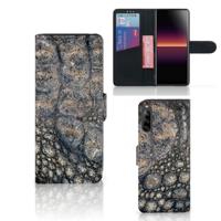 Sony Xperia L4 | Telefoonhoesje | Met pasjeshouder | Krokodillenprint