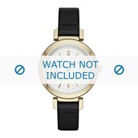 Horlogeband DKNY NY2587 Leder Zwart 12mm - thumbnail