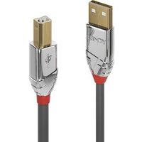 Lindy 36640 0.5m USB A USB B Mannelijk Vrouwelijk Grijs USB-kabel - thumbnail