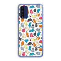Kleurrijke katten: Xiaomi Redmi 9T Transparant Hoesje