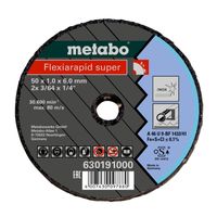 Metabo Accessoires Doorslijpschijf | FLEXIARAPID SUPER | 76X1,1X6 mm | INOX - 50 stuks - 630195000 - thumbnail