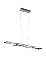 Trio Hanglamp Blaze zwart met metaal 341210305