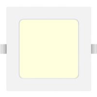 LED Downlight Pro Vierkant Inbouw 6W Warm Wit 3000K Mat Wit Kunststof