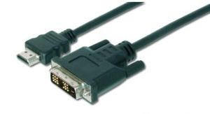 Digitus 10.0m HDMI / DVI 10 m Zwart