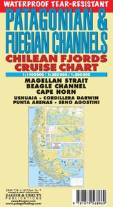 Wegenkaart - landkaart Patagonian & Fuegian Channels - Chilean Fjords Cruise Chart Beagle Channel - Patagonië | Zagier & Urruty