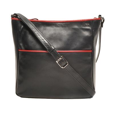 Berba Schoudertas Soft Zwart-Rood