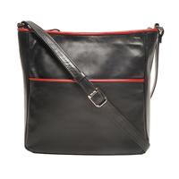 Berba Schoudertas Soft Zwart-Rood