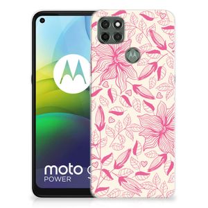 Motorola Moto G9 Power TPU Case Pink Flowers