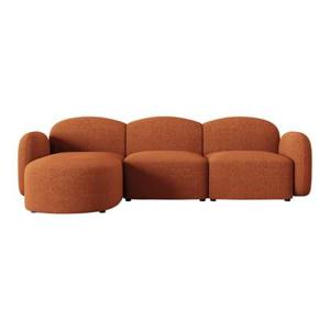 Micadoni Home Blair Hoekbank met Chaise Longue Links - Chenille - Terracotta