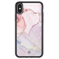 iPhone X/XS glazen hardcase - Purple sky