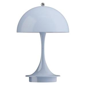 Louis Poulsen Panthella tafellamp V3 Ø16 LED oplaadbaar Opal Blue