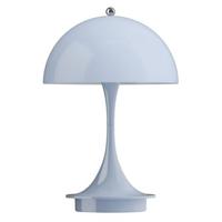 Louis Poulsen Panthella tafellamp V3 Ø16 LED oplaadbaar Opal Blue