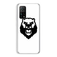 Angry Bear (white): Xiaomi Mi 10T 5G Transparant Hoesje