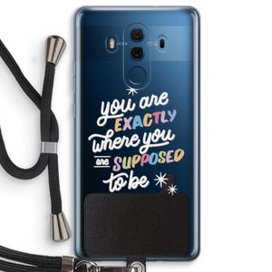 Right Place: Huawei Mate 10 Pro Transparant Hoesje met koord