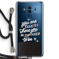 Right Place: Huawei Mate 10 Pro Transparant Hoesje met koord