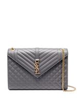 Saint Laurent grand sac porté épaule Envelope - Gris