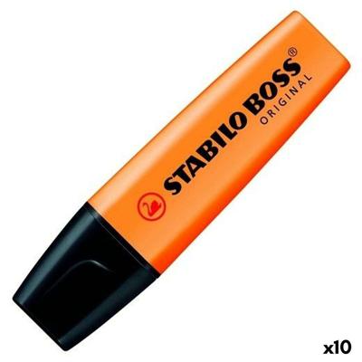 Fluoriscerende Markeerstift Stabilo Boss Oranje 10 Onderdelen (10 Stuks)