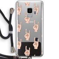 Rock: Samsung Galaxy S9 Transparant Hoesje met koord
