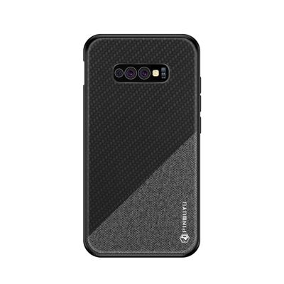 PINWUYO eert serie schokbestendige PC + TPU beschermhoes voor Galaxy S10e (zwart)