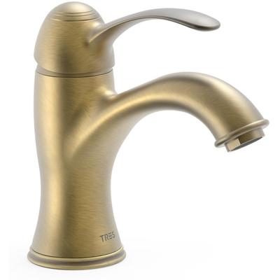 Wastafelkraan Tres Clasic | Opbouw | Mengkraan | Standaard model | 1-hendel | Vintage | Messing mat
