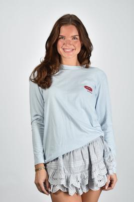 Marant Etoile t-shirt Martine TS0245FA-D1N06E powder blue