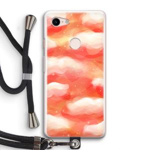 Lichte Wolken: Pixel 3 Transparant Hoesje met koord