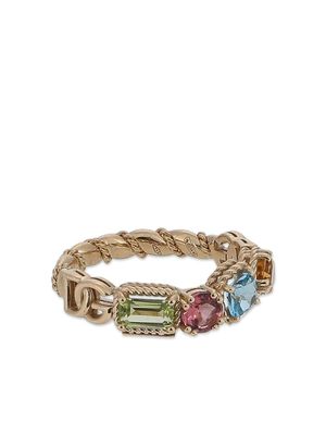 Dolce & Gabbana bague Rainbow en or jaune 18ct à ornements de pierres