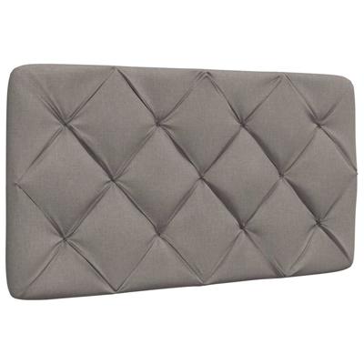 Hoofdbordkussen 90 cm stof taupe