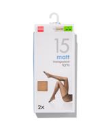 HEMA Pantys Mat 15denier - 2 Stuks Poeder (poeder)