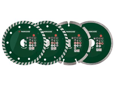 PARKSIDE Slijpschijven 125 mm (Diamantslijpschijven 4-delig)