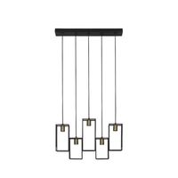 Light & Living - Hanglamp MARLEY - 60x15x57cm - Zwart