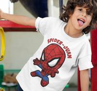 Spider-mankinder t-shirt met gepersonaliseerde naam