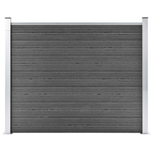 VidaXL Schuttingpaneel 180x146 cm hkc zwart